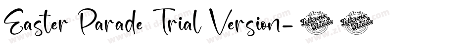 Easter Parade Trial Version字体转换